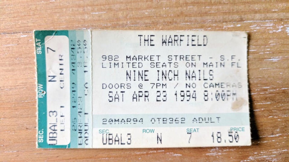 04/23/1994 San Francisco Ticket