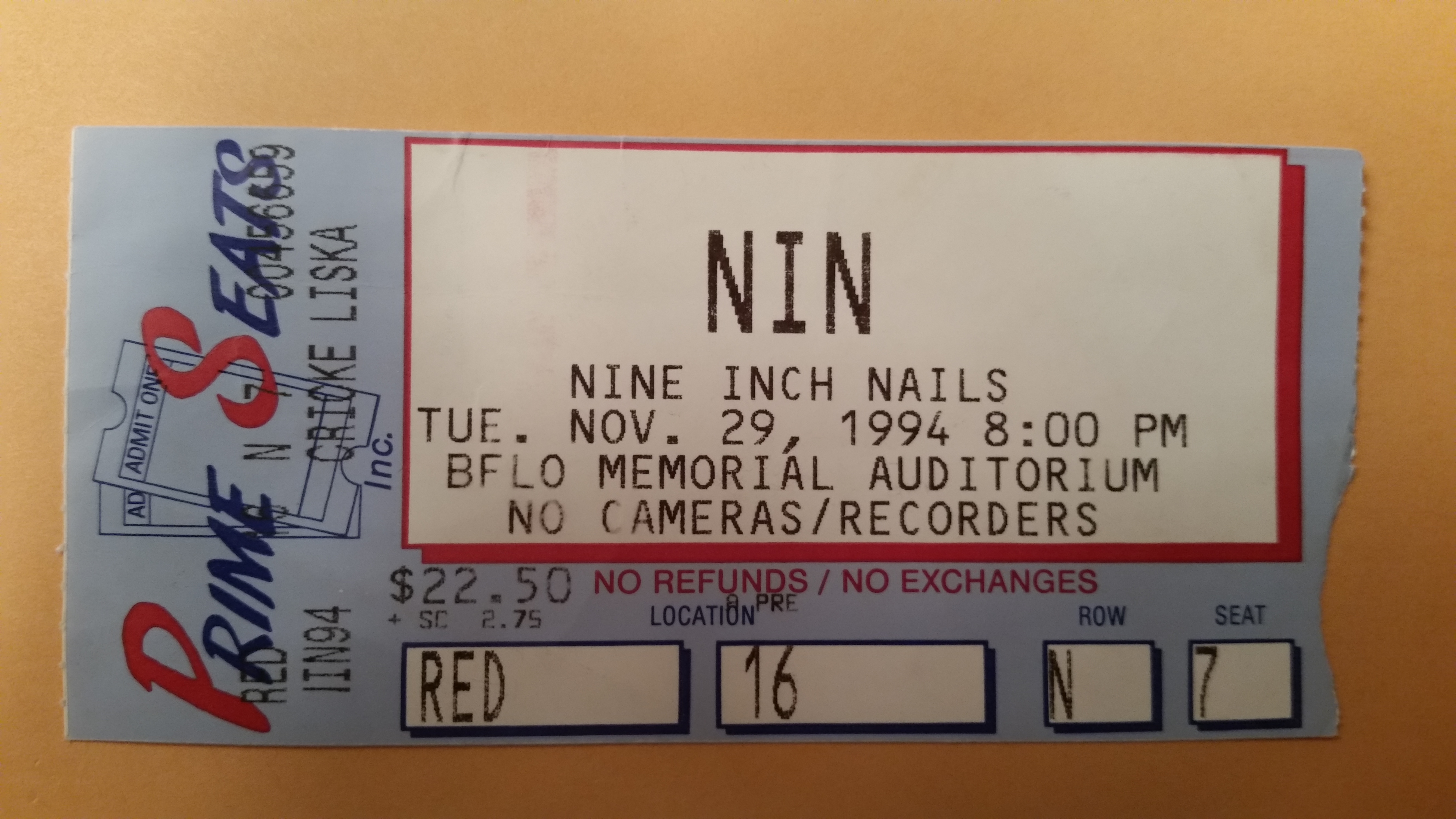 1994/11/29 Ticket