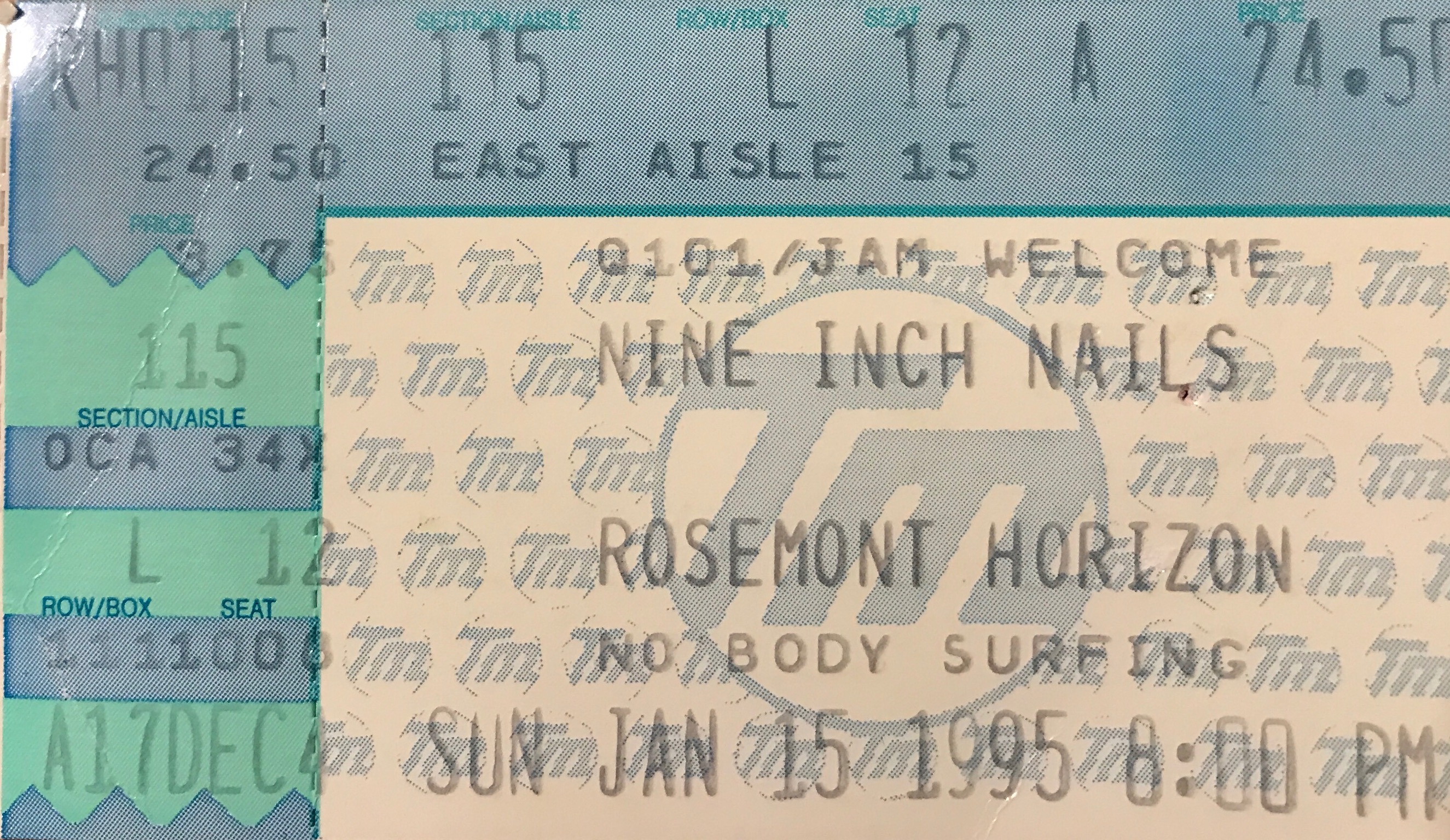 1995/01/15 Ticket