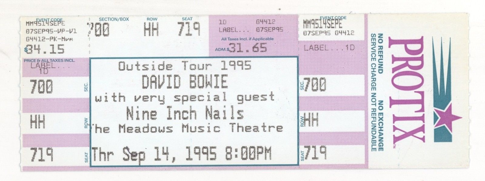 1995/09/14 Ticket