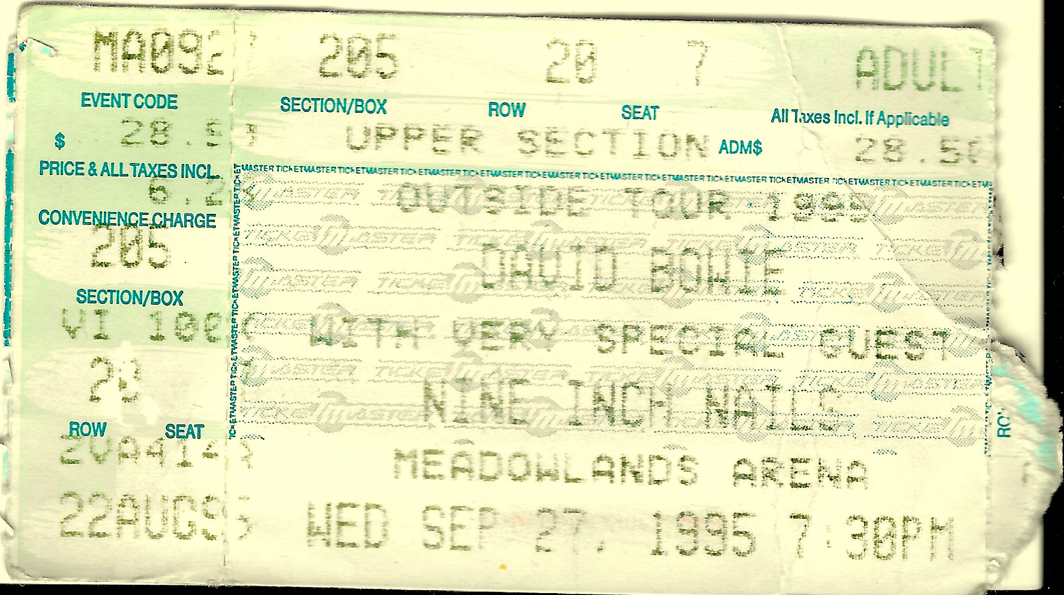 1995/09/27 Ticket