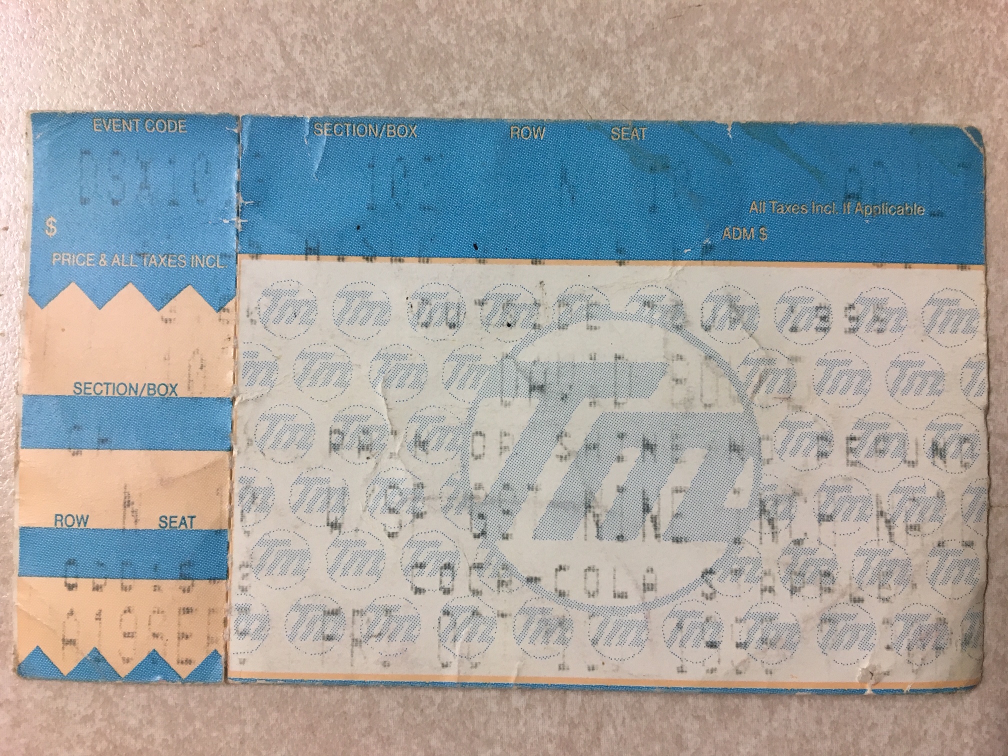 1995/10/13 Ticket
