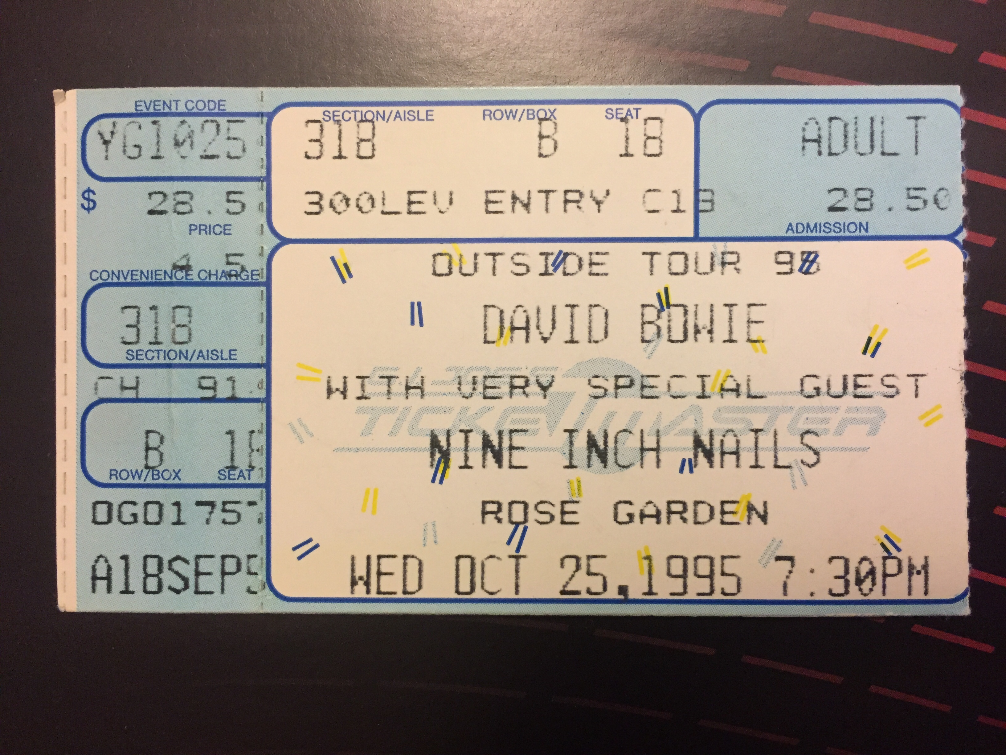 1995/10/25 Ticket