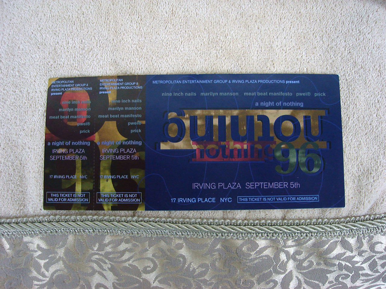 1996/09/05 Ticket