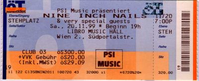 1999/11/20 Ticket