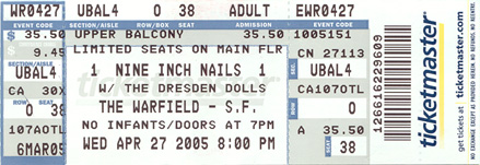 2005/04/27 Ticket