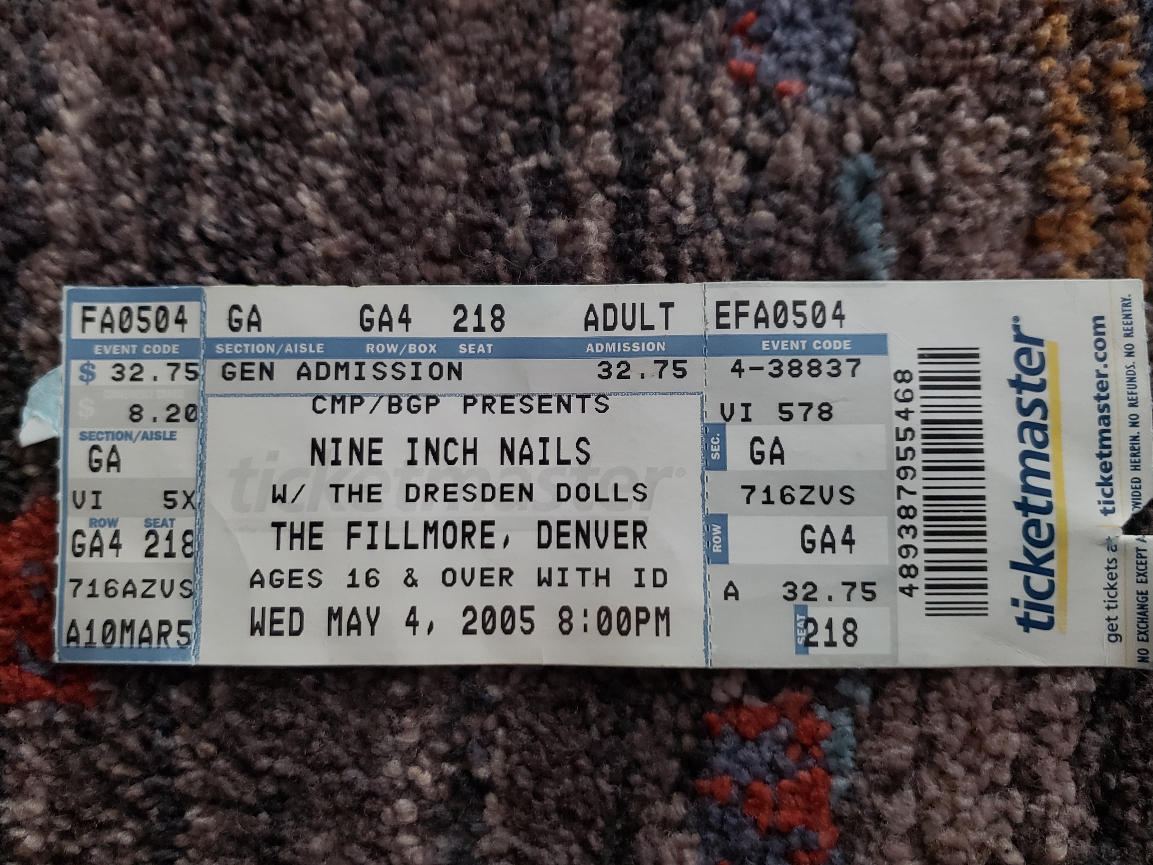 2005/05/04 Ticket