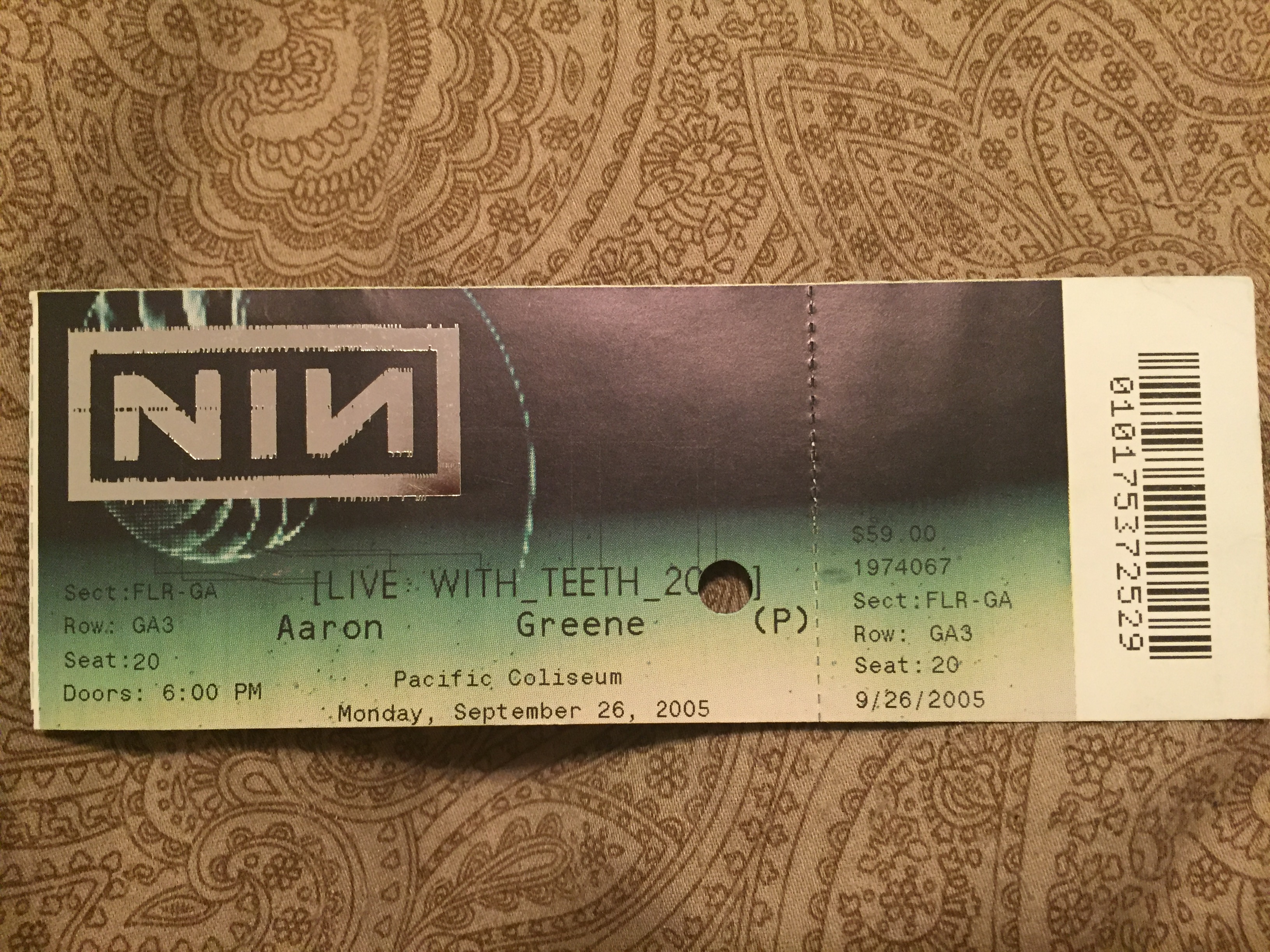 2005/09/26 Ticket