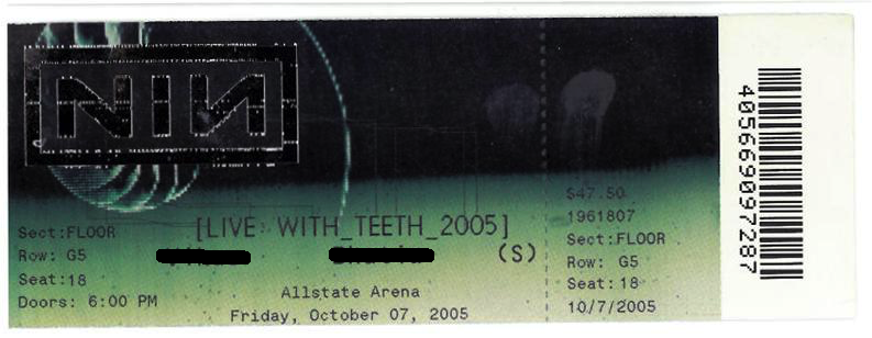 2005/10/07 Ticket