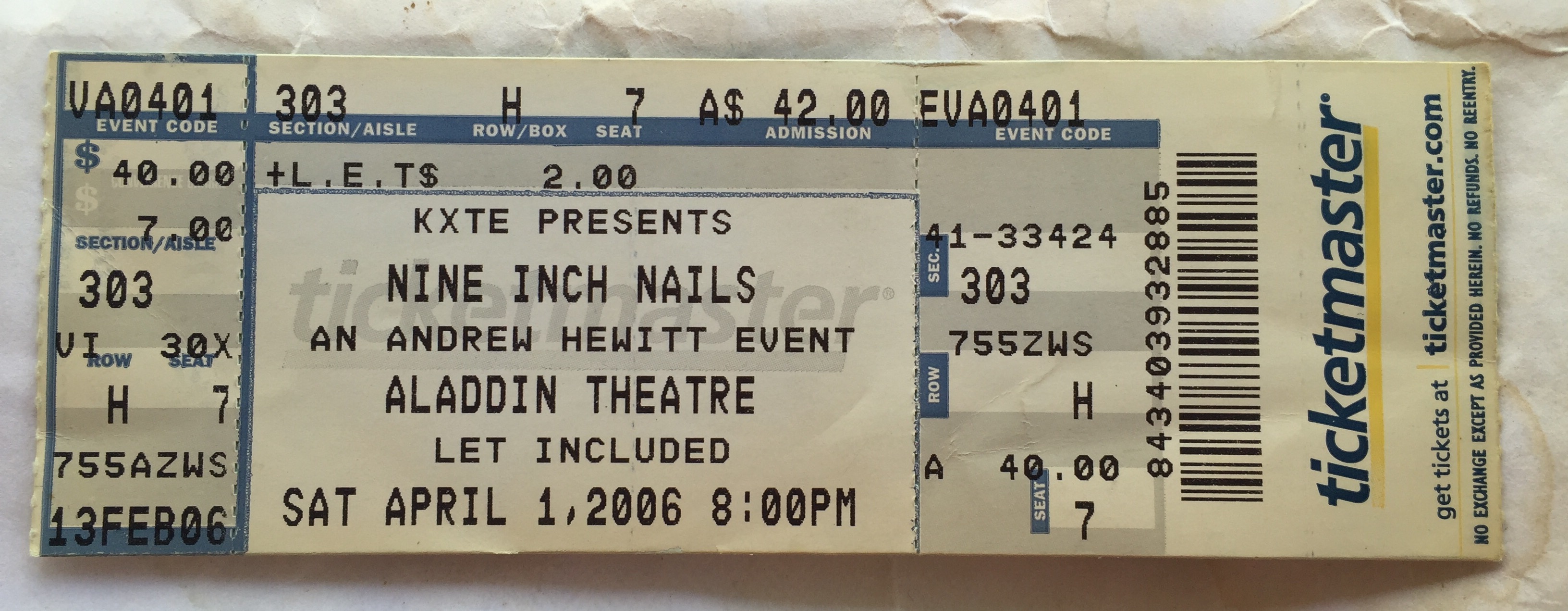 2006/04/01 Ticket