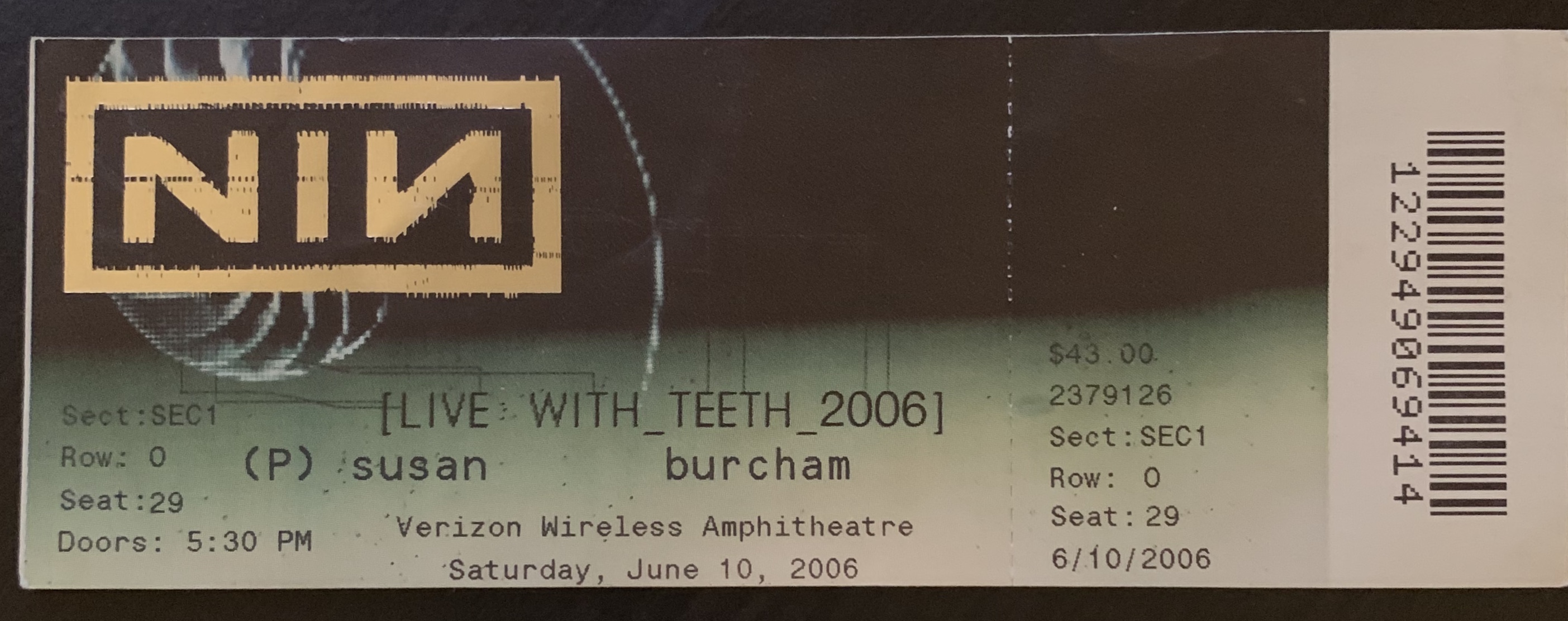 2006/06/10 Ticket