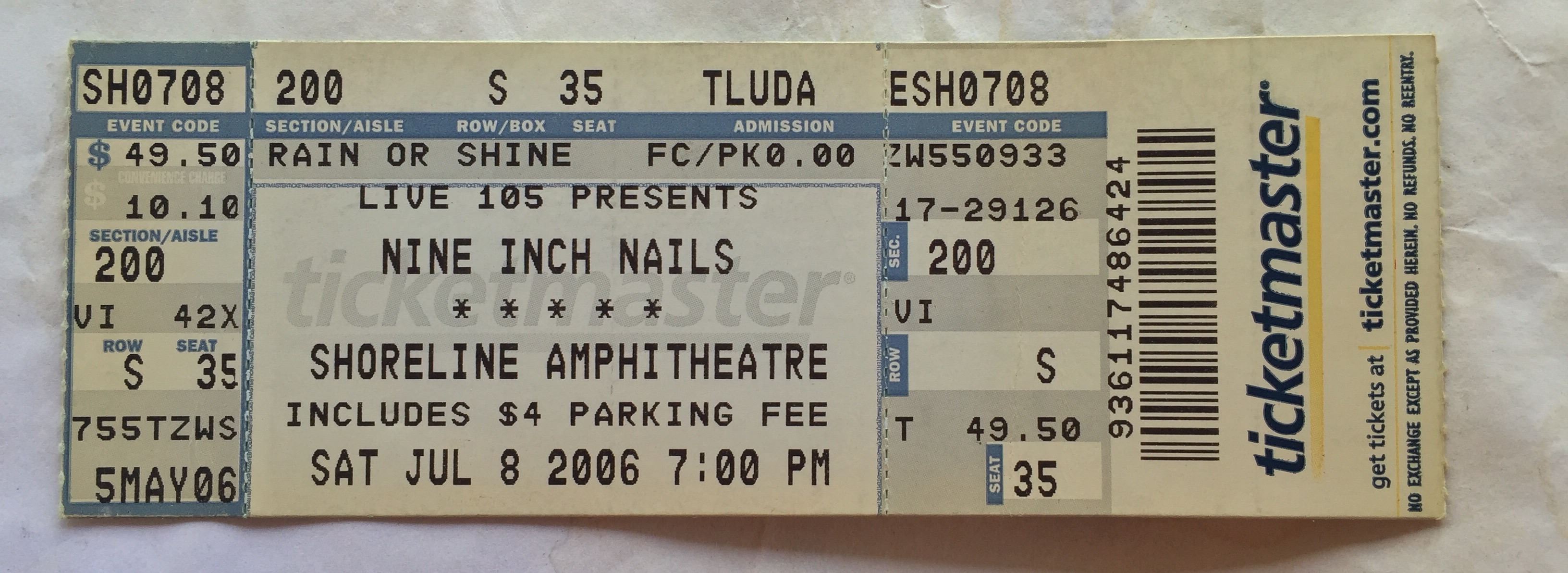 2006/07/08 Ticket