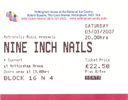 2007/03/03 Ticket