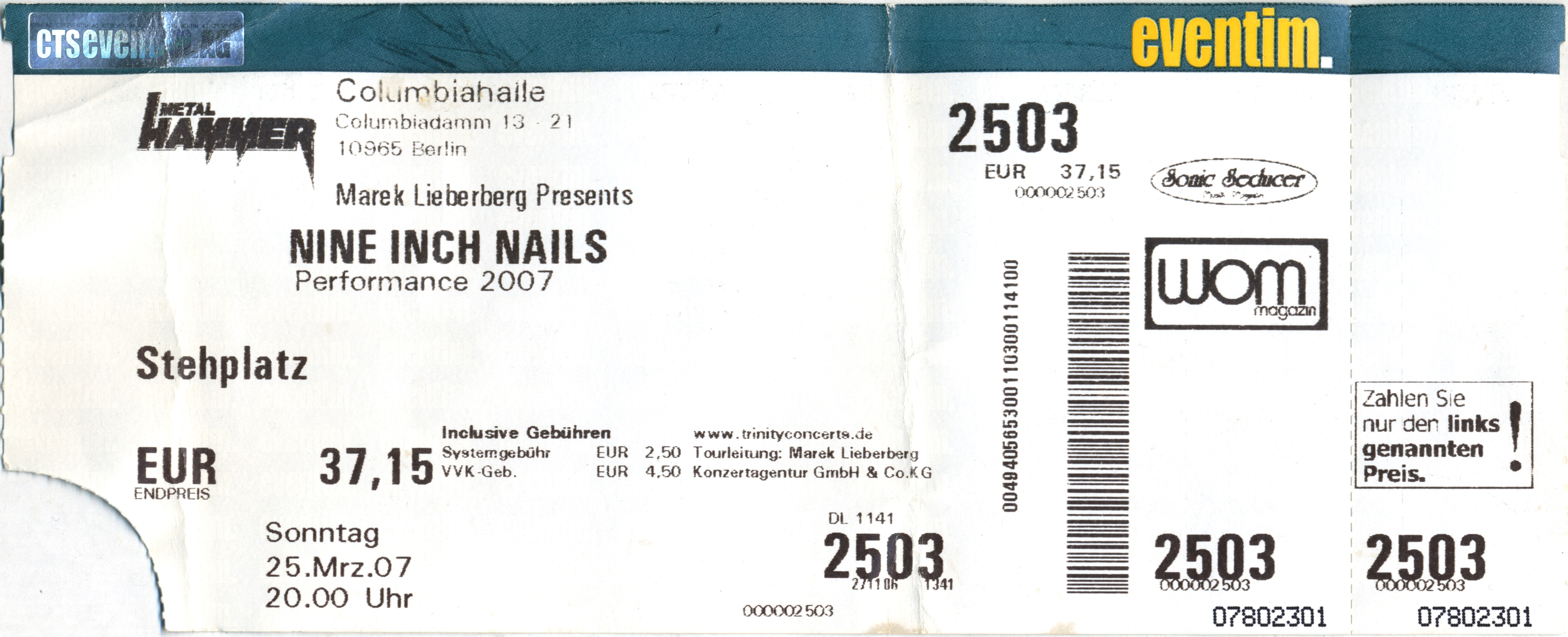 2007/03/25 Ticket