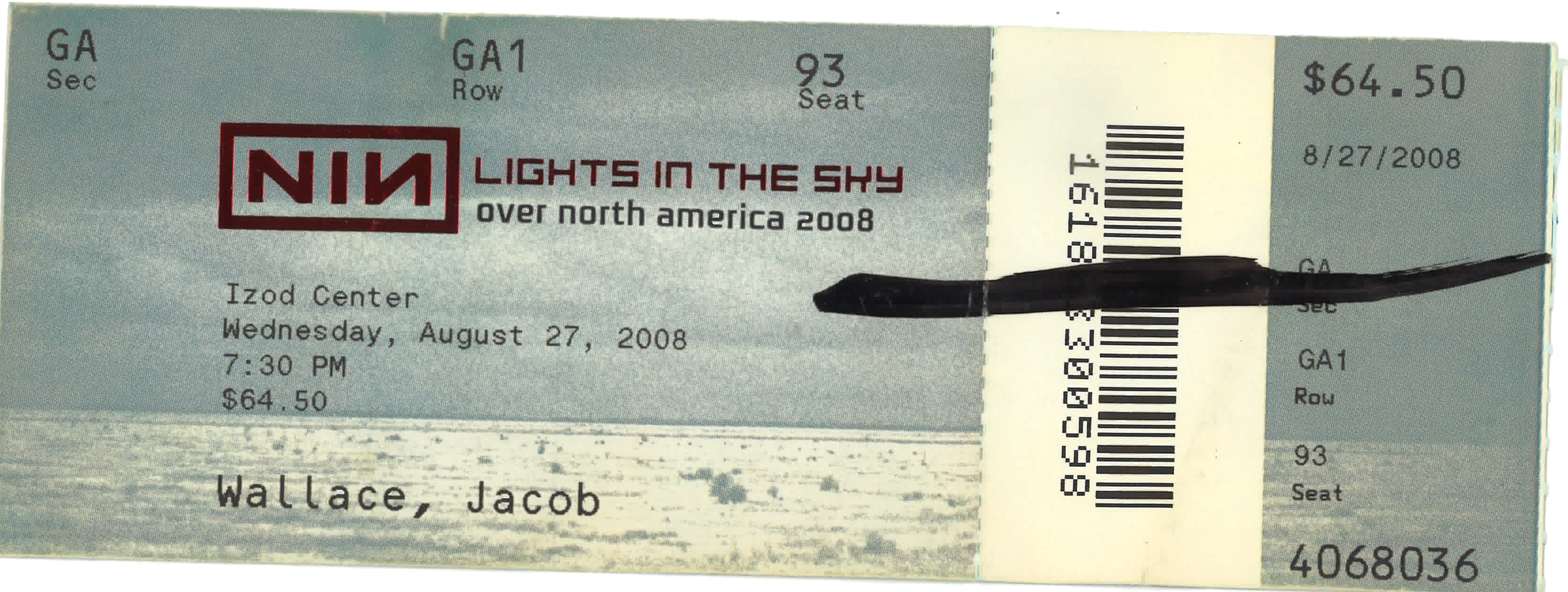 2008/08/27 Ticket