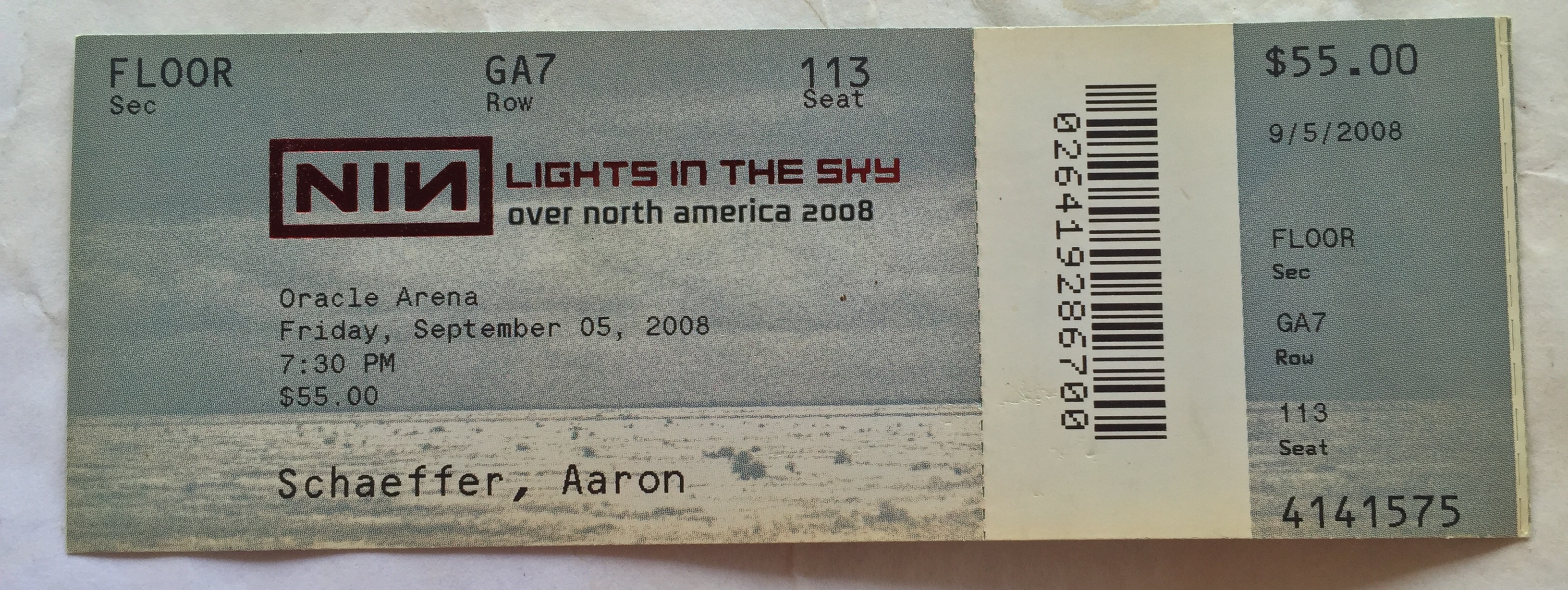 2008/09/05 Ticket