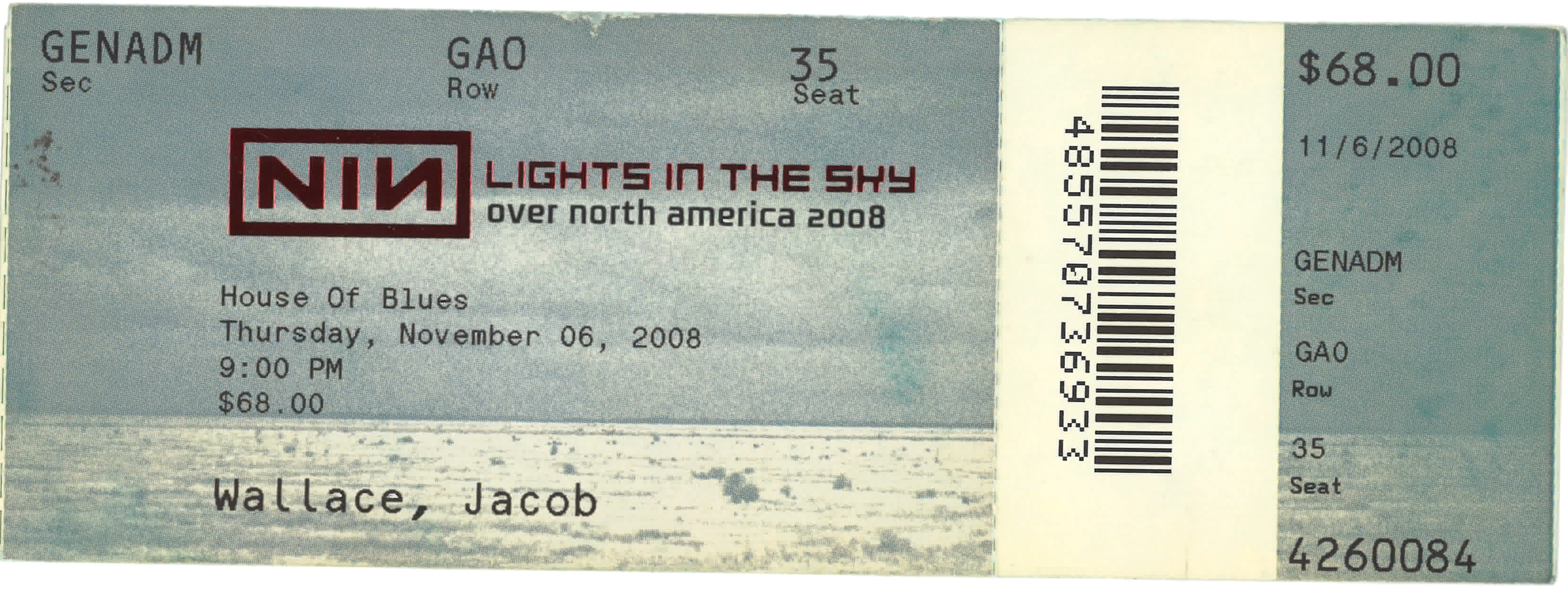 2008/11/06 Ticket