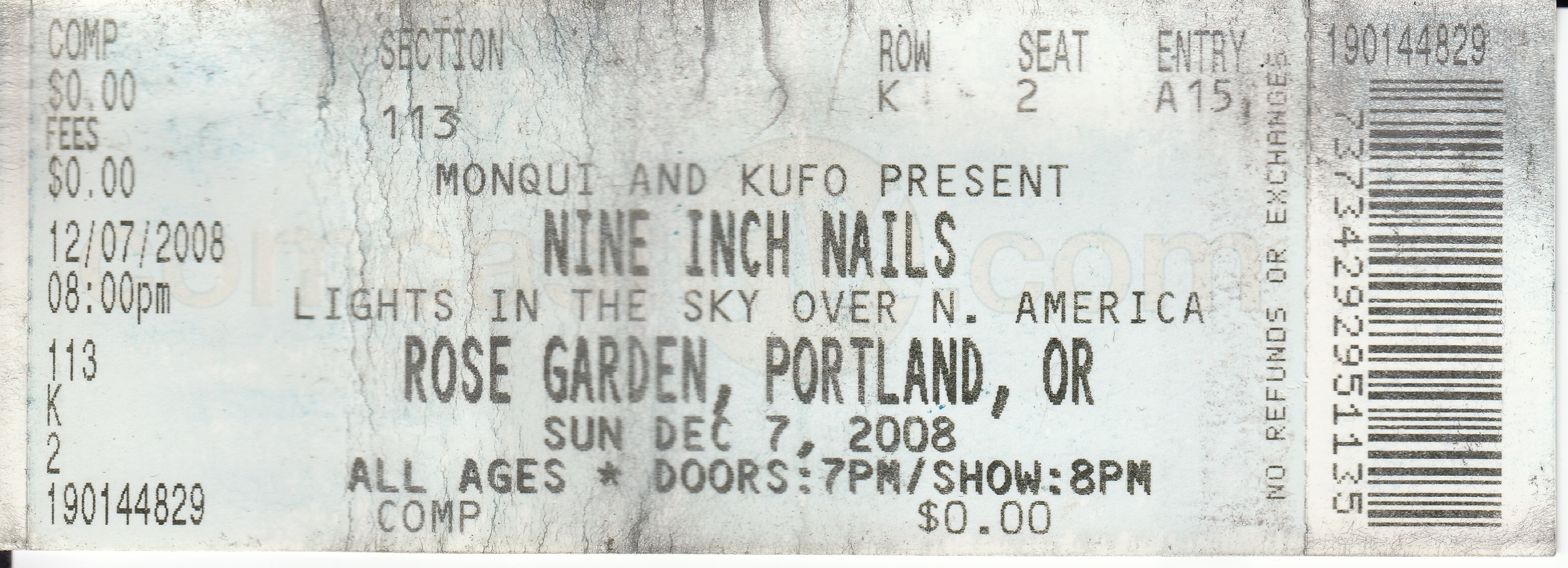 12/07/2008 Ticket