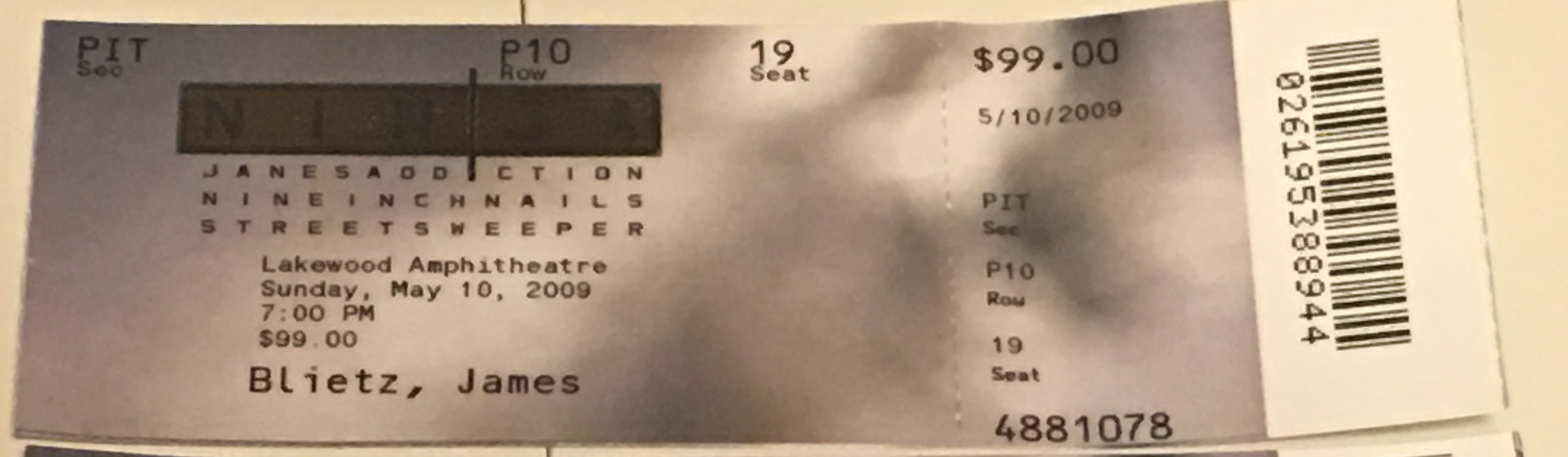 2009/05/10 Ticket
