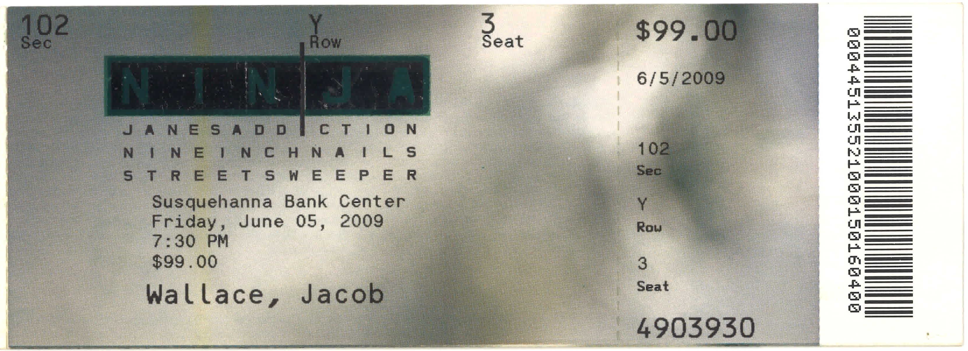 2009/06/05 Ticket