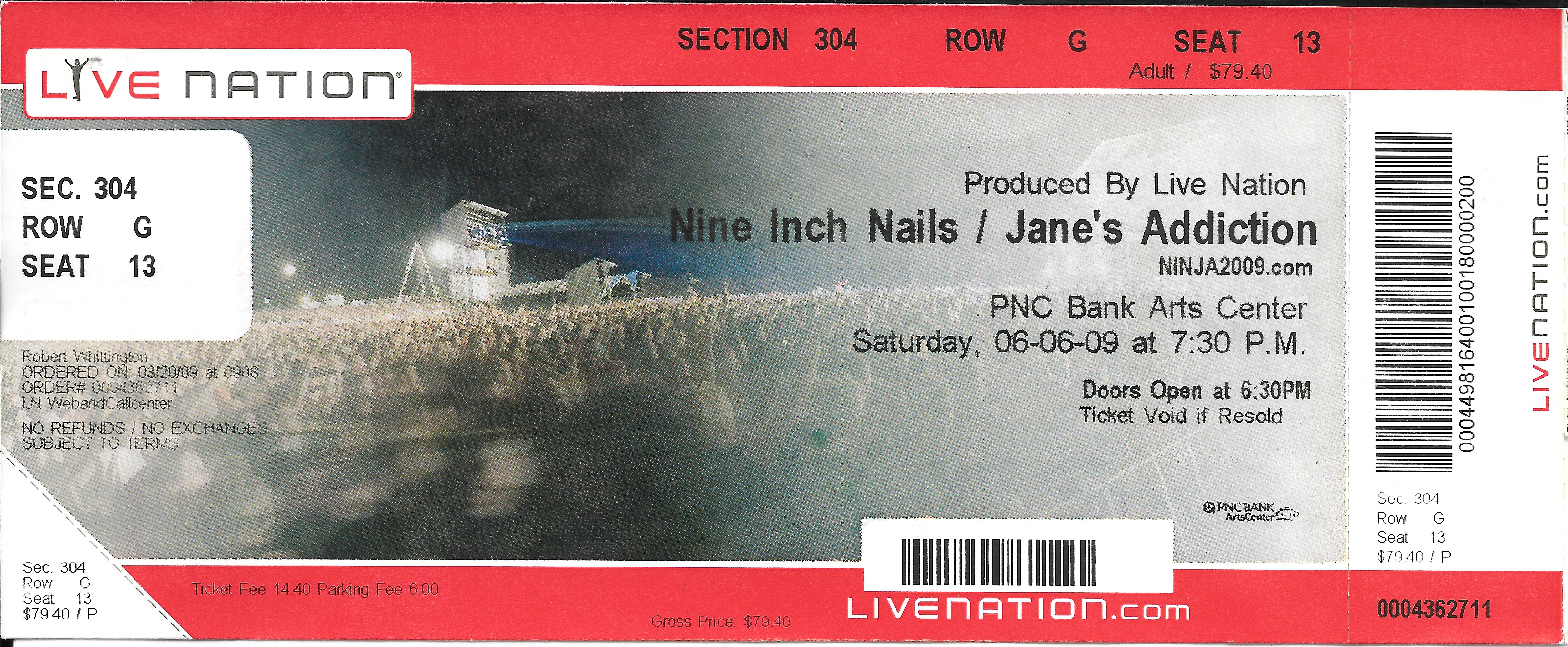 2009/06/06 Ticket