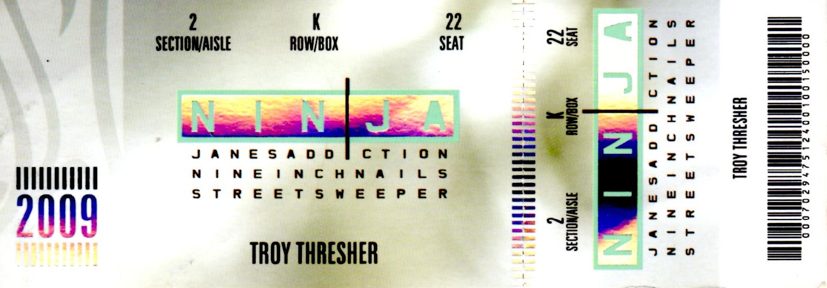 2009/06/12 Ticket