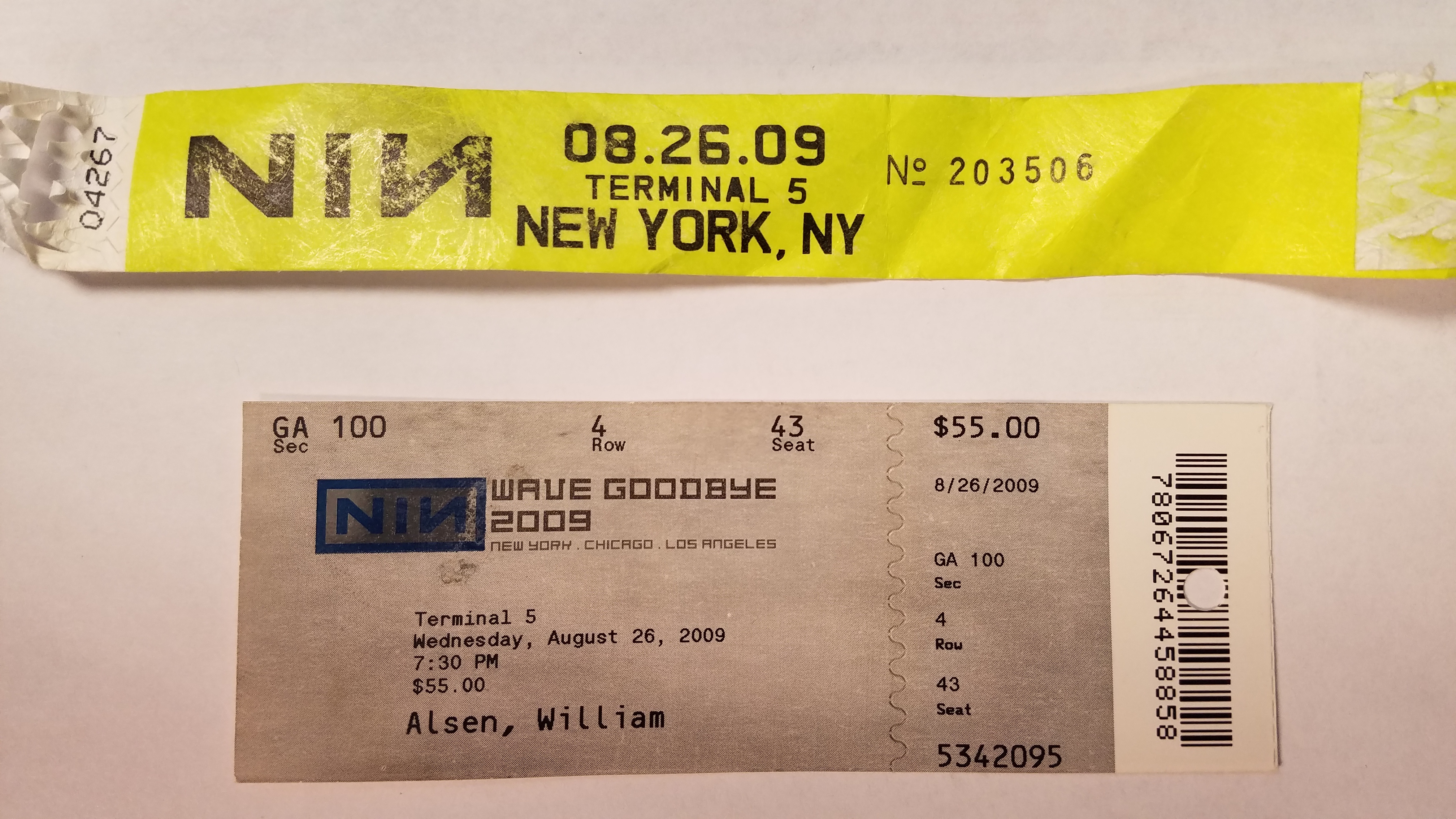 2009/08/26 Ticket
