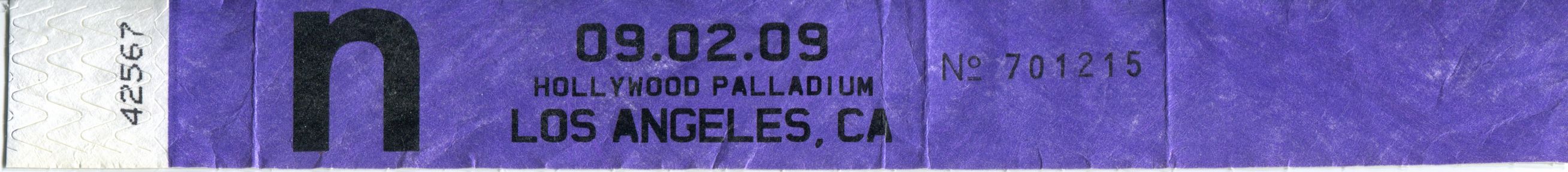 2009/09/02 Ticket