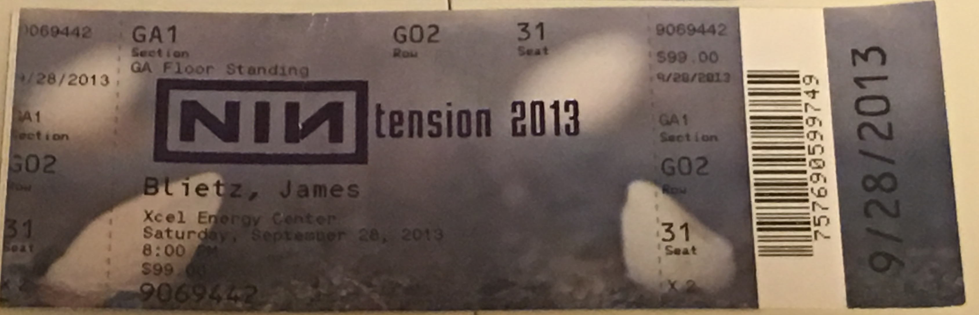 2013/09/28 Ticket