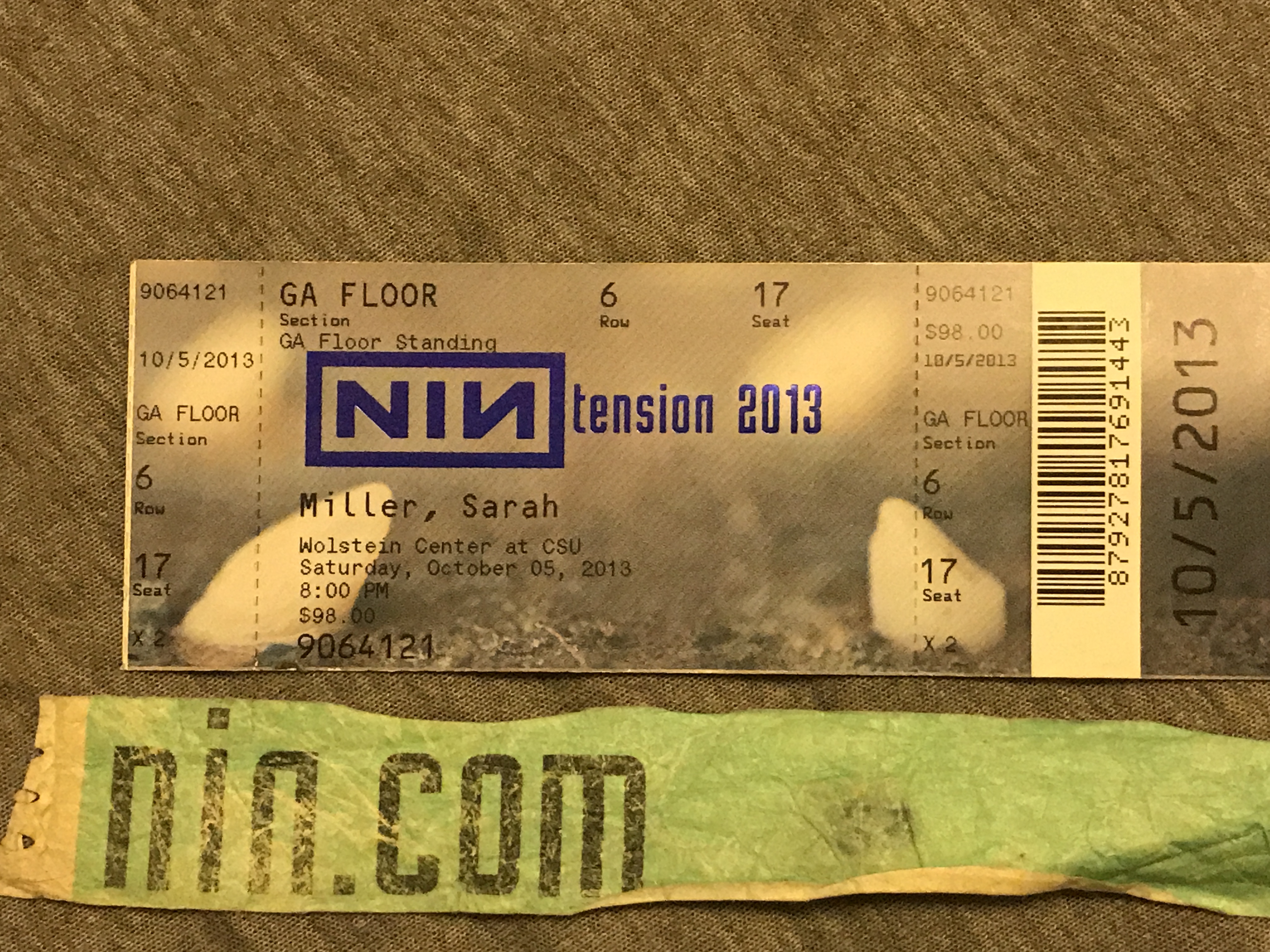 2013/10/05 Ticket
