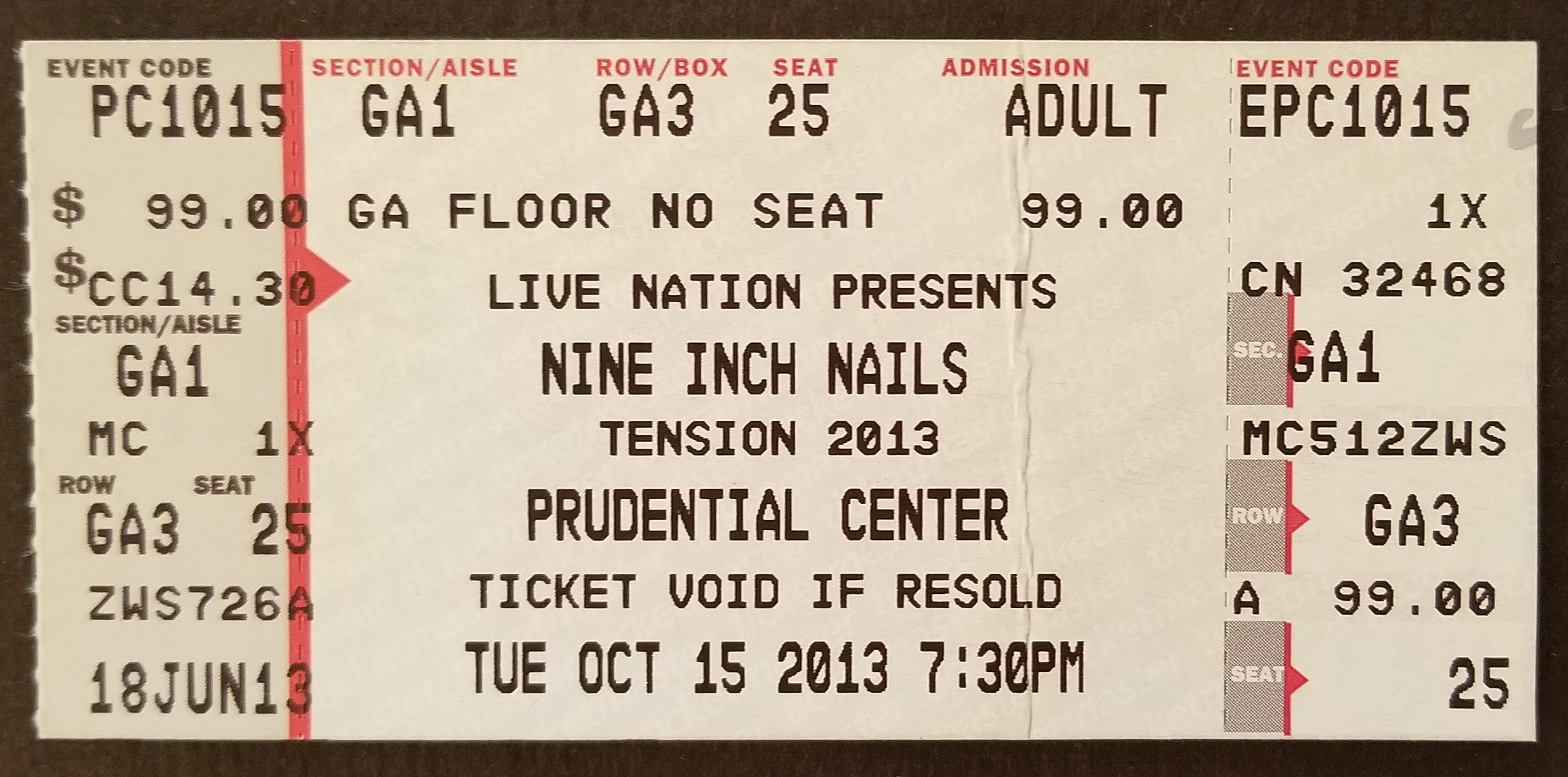 2013/10/15 Ticket