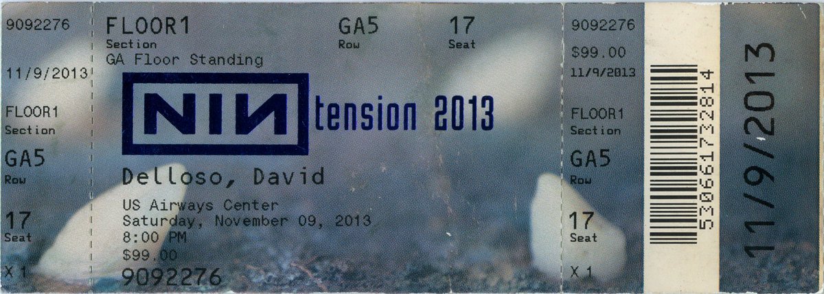 2013/11/09 Ticket