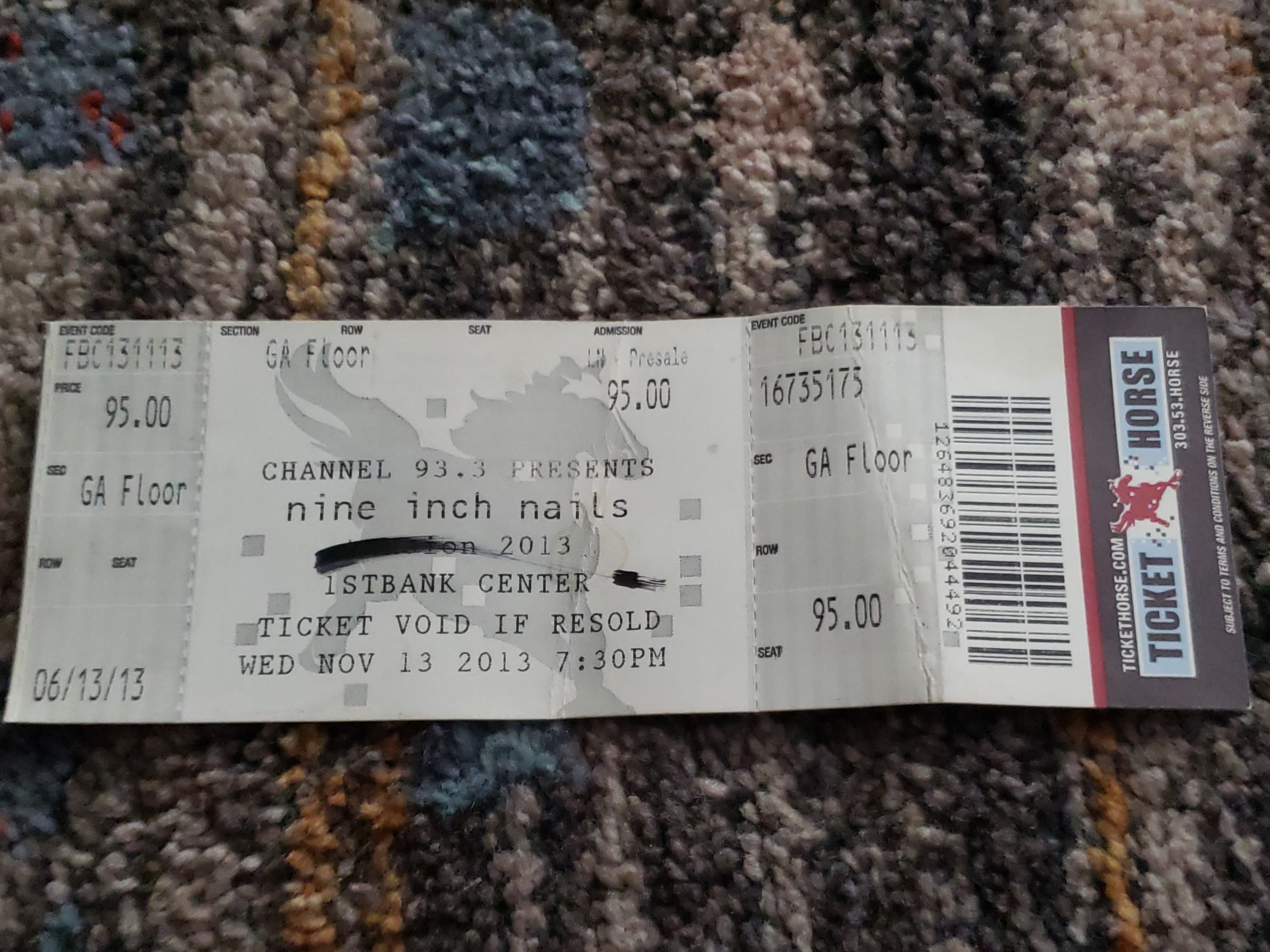 2013/11/13 Ticket